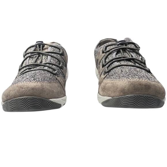 Dansko Holland Leather Sneaker EU 41 Taupe Low-Top Bungee Lace 4516201020 - Picture 3 of 13